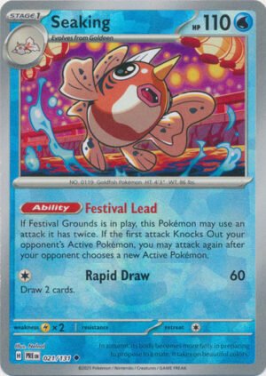 SV Prismatic Evolutions 021/131 Seaking (POKE BALL Pattern Holo)