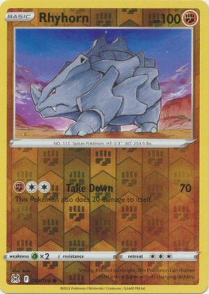 SWSH Lost Origin 089/196 Rhyhorn (Reverse Holo)