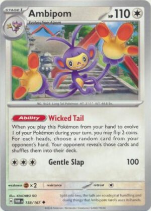 SV Twilight Masquerade 138/167 Ambipom