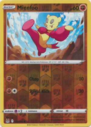 SWSH Lost Origin 103/196 Mienfoo (Reverse Holo)