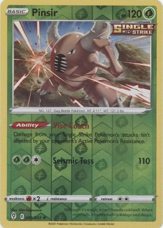 Evolving Skies 001/203 Pinsir (Reverse Holo)