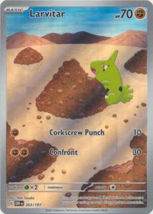 SV Obsidian Flames 203/197 Larvitar (Illustration Rare)