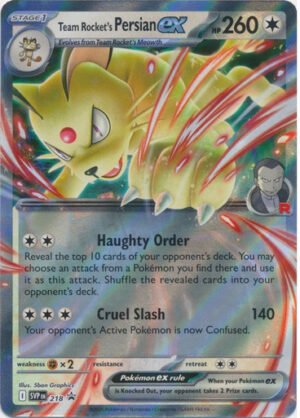 Scarlet & Violet Promo SVP218 Team Rocket's Persian ex