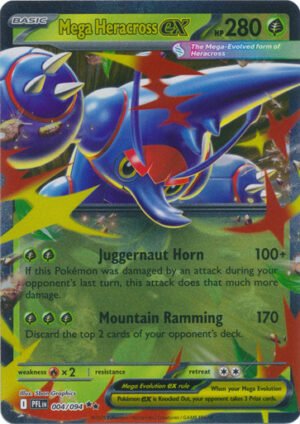 ME Phantasmal Flames 004/094 Mega Heracross ex (Half Art)