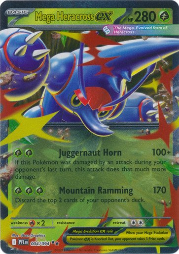 ME Phantasmal Flames 004/094 Mega Heracross ex (Half Art)