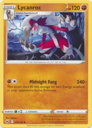 Crown Zenith 074/159 Lycanroc