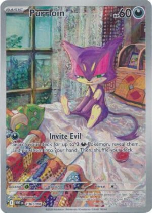 SV White Flare 136/086 Purrloin (Illustration Rare)