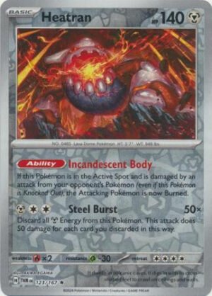 SV Twilight Masquerade 123/167 Heatran (Reverse Holo)