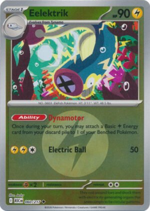 ME Ascended Heroes 060/217 Eelektrik (Reverse Holo ENERGY SYMBOL)