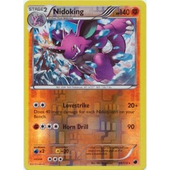 Plasma Freeze 58/116 Nidoking (Reverse Holo)