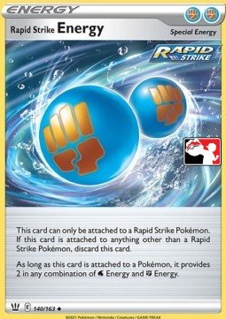 Battle Styles 140/163 Rapid Strike Energy (Prize Pack League Promo Non-Holo)