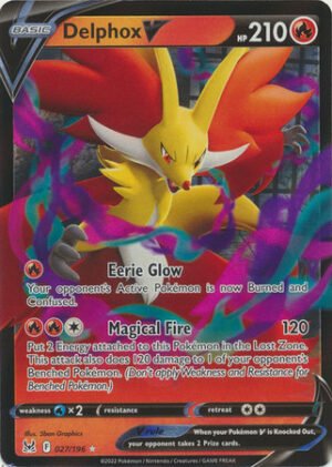 SWSH Lost Origin 027/196 Delphox V (Half Art)