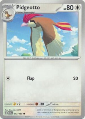 Scarlet & Violet 151 017/165 Pidgeotto