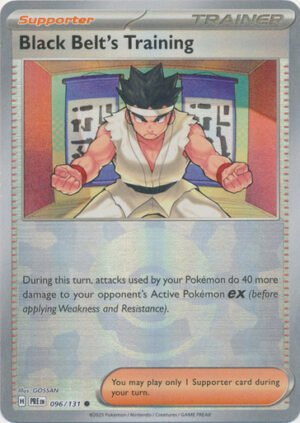 SV Prismatic Evolutions 096/131 Black Belt'sPractice #096 (POKE BALL Pattern Holo)