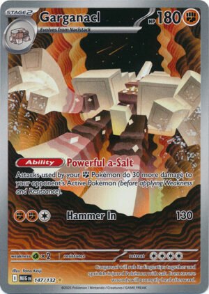 Mega Evolution 147/132 Garganacl (Illustration Rare)