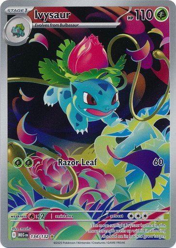Mega Evolution 134/132 Ivysaur (Illustration Rare)