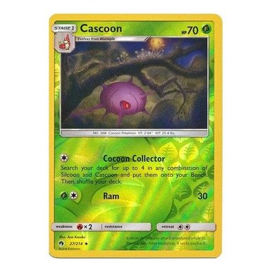 SM Lost Thunder 27/214 Cascoon (Reverse Holo)