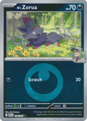 ME Ascended Heroes 136/217 N's Zorua (Reverse Holo ENERGY SYMBOL)