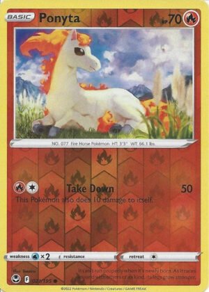 SWSH Silver Tempest 021/195 Ponyta (Reverse Holo)