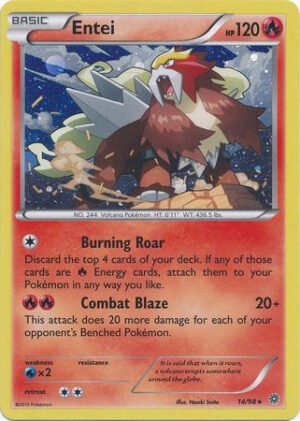 XY Ancient Origins 014/98 Entei (Cosmo Holo)