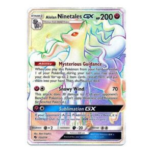 SM Lost Thunder 225/214 Alolan Ninetales GX (Rainbow Rare)