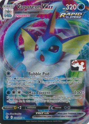 Evolving Skies 030/203 Vaporeon VMAX (Prize Pack League Promo)