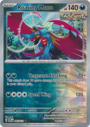 SV Prismatic Evolutions 065/131 Roaring Moon (MASTER BALL Pattern Holo)