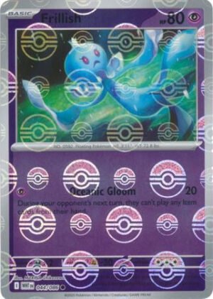 SV White Flare 044/086 Frillish (POKE BALL Reverse Holo)