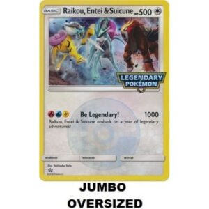 JUMBO Legendary Pokemon Raikou, Entei, and Suicune