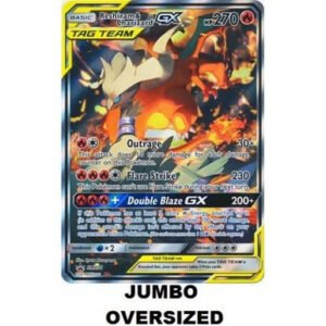JUMBO Sun & Moon Promo SM201 Reshiram & Charizard GX (TAG TEAM)