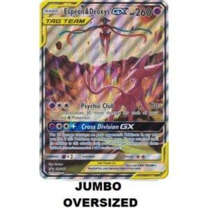 JUMBO Sun & Moon Promo SM 240 Espeon & Deoxys TAG TEAM (Full Art)