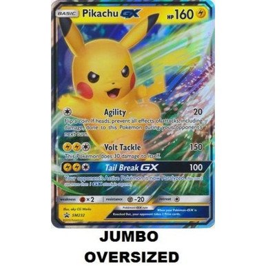 JUMBO Sun & Moon Promo SM232 Pikachu GX