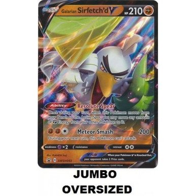 JUMBO Sword & Shield Promo SWSH043 Galarian Sirfetch'd V