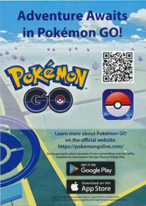 Pokemon GO App Online Mini Tin Code Sheet