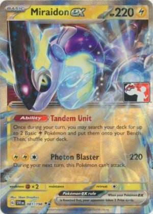 Scarlet & Violet (Base Set) 081/198 Miraidon ex (Prize Pack League Promo)
