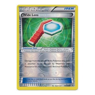 XY Roaring Skies 95/108 Wide Lens (Reverse Holo)