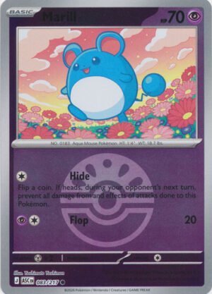 ME Ascended Heroes 083/217 Marill (Reverse Holo BALL SYMBOL)