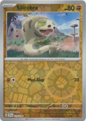 Scarlet & Violet (Base Set) 119/198 Silicobra (Reverse Holo)