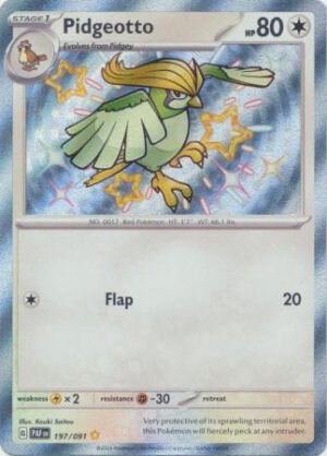 SV Paldean Fates 197/091 Pidgeotto (Holo Shiny)
