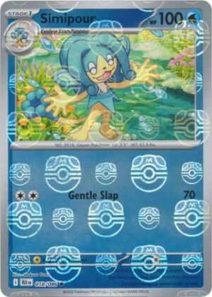 SV Black Bolt 018/086 Simipour (MASTER BALL Reverse Holo)