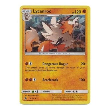 SM Forbidden Light 76/131 Lycanroc (Shatter-Holo)