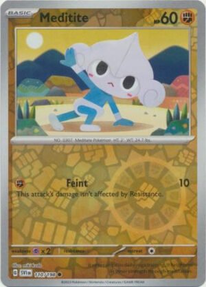 Scarlet & Violet (Base Set) 110/198 Meditite (Reverse Holo)