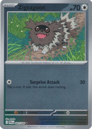 ME Phantasmal Flames 081/094 Zigzagoon (Reverse Holo)
