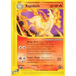 Pokemon Black Star Promo 51 Rapidash (Pokemon Center NY Stamp)