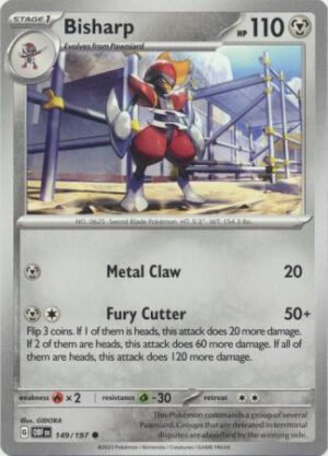 SV Obsidian Flames 149/197 Bisharp (Non-Holo)