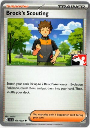 SV Journey Together 146/159 Brock's Scouting (Prize Pack League Promo Non-Holo)