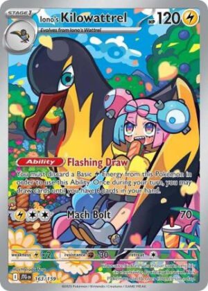 SV Journey Together 163/159 Iono's Kilowattrel (Illustration Rare)