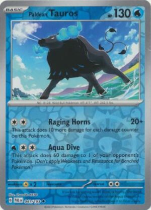 SV Paldea Evolved 041/193 Paldean Tauros (Reverse Holo)