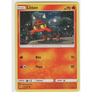 Sun and Moon (Base Set) 24/149 Litten (Cosmo Holo)
