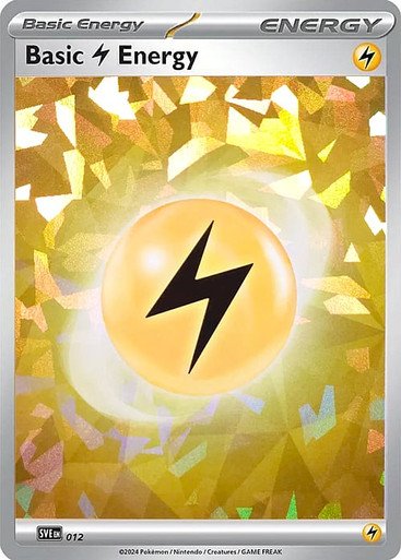Scarlet & Violet SVE EN12 Basic Lightning Energy (Shatter Ice Holo)